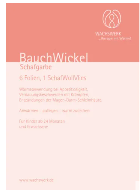 BAUCHWICKEL Schafgarbe 15x21 cm Folie BAUCHWICKEL Schafgarbe 15x21 cm Folie